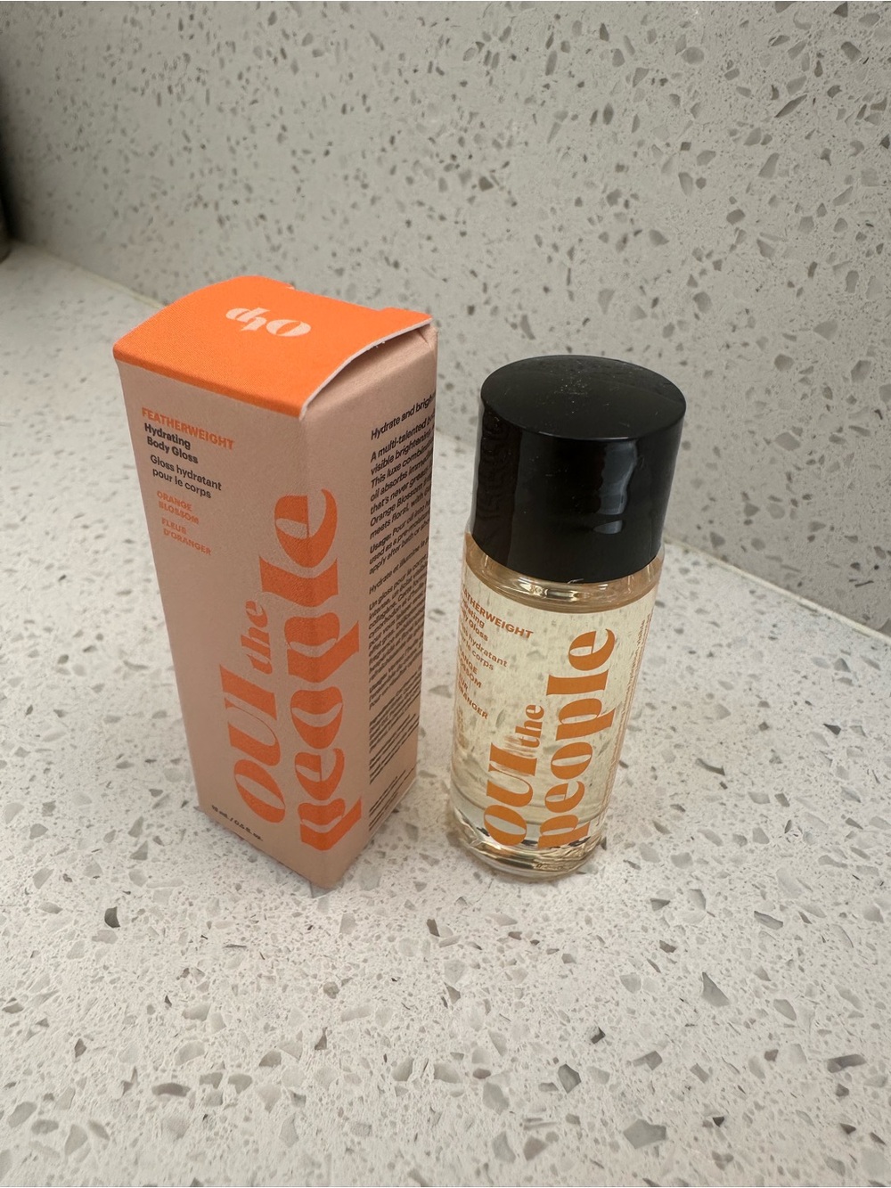 NIB Oui the People Hydrating Body Gloss Oil in Orange Blossom - Mini Size 15 ML